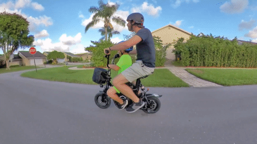Fiido_Q1S_full-suspension_seated_electric_scooter_testing.gif