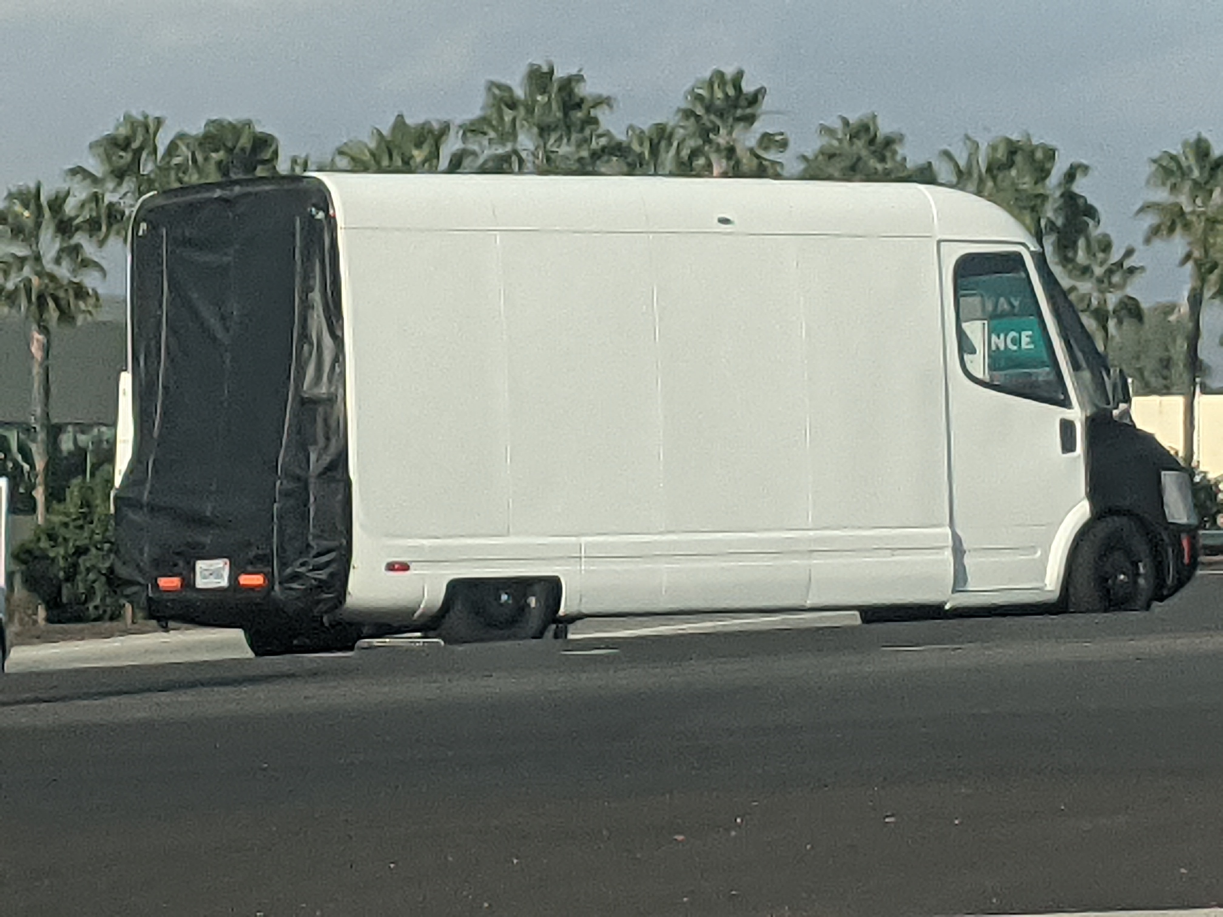 Rivian's Amazon delivery van prototype spotted in Irvine, Calif. Electrek