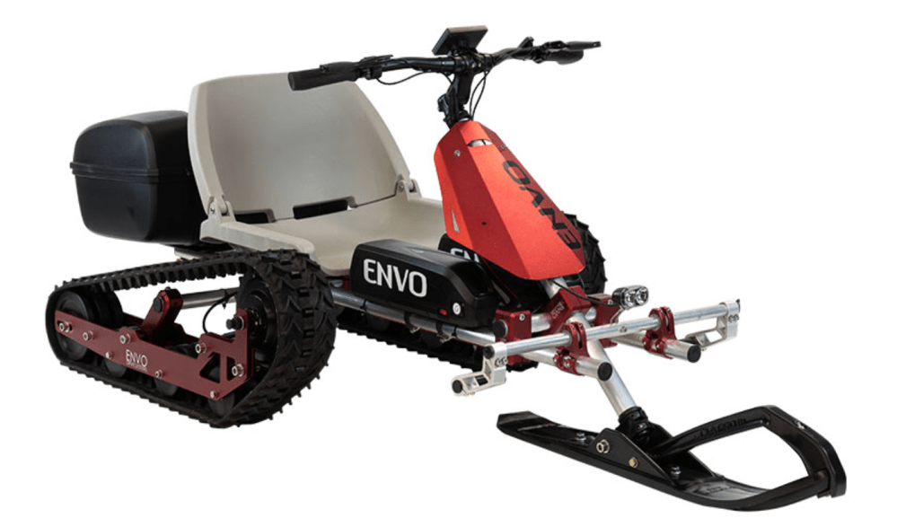 The ENVO SnowKart is a tanktread electric gokart for winter adventures Top Tech News