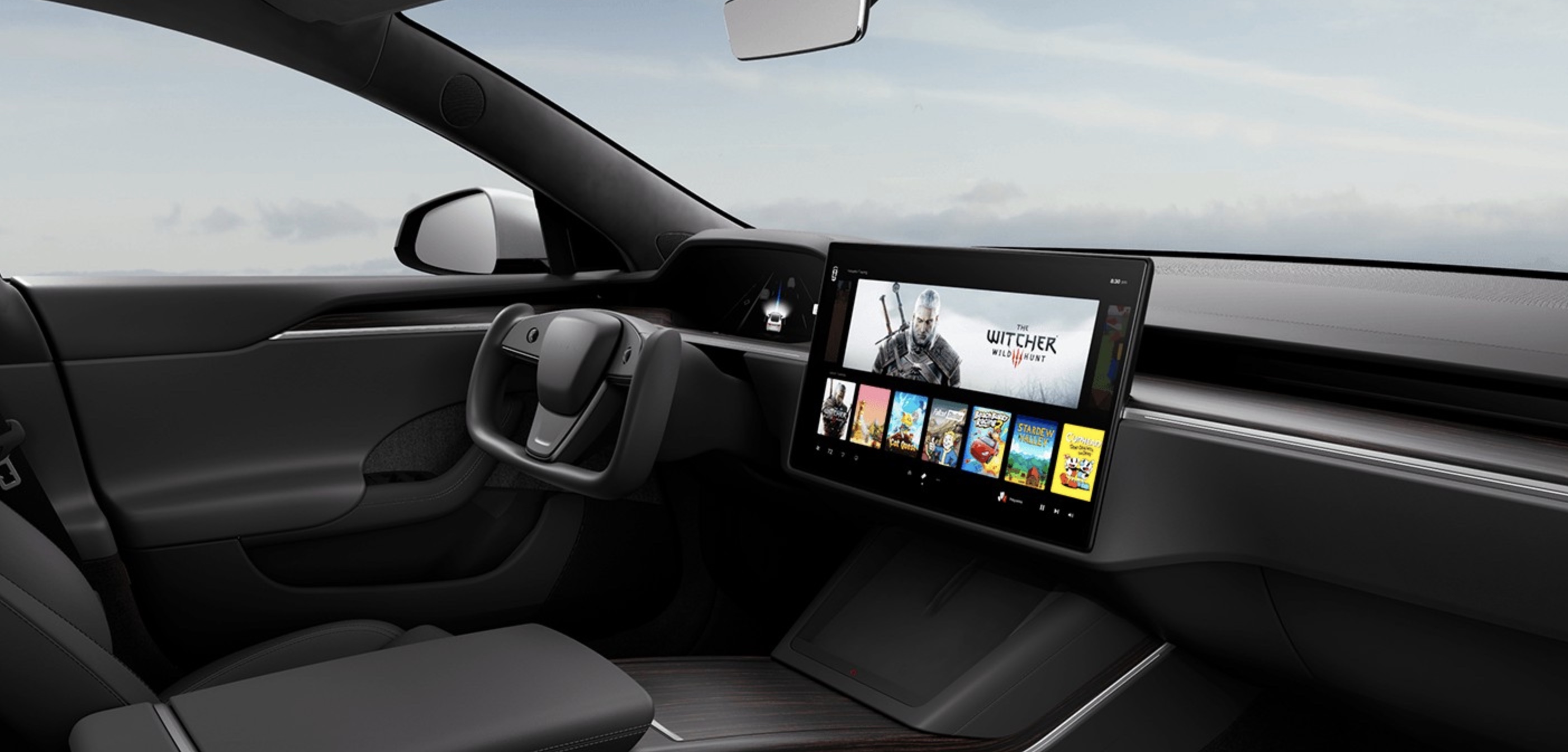 Tesla Unveils New Model S With New Interior Crazy Steering Wheel And More Electrek