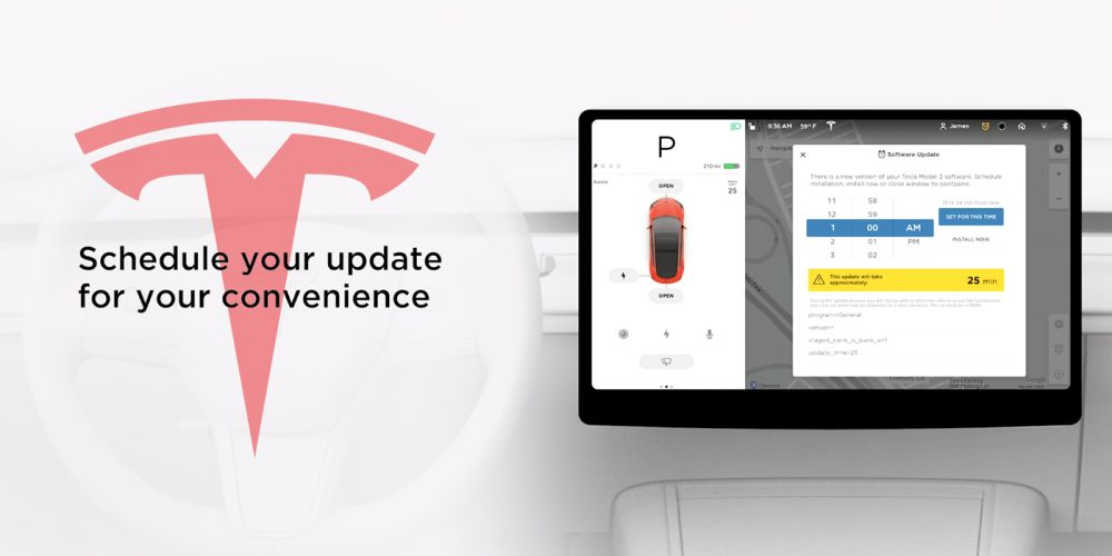Tesla software updates