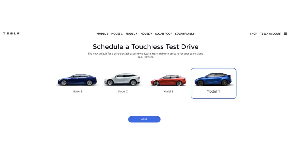 Tesla test drive