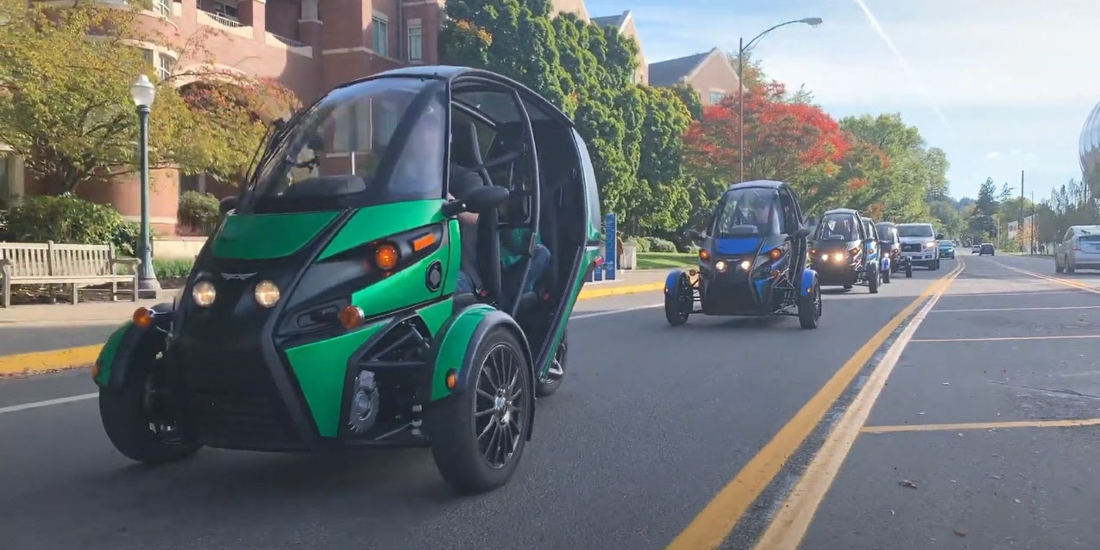 Arcimoto partnership to build fastest-tilting 3-wheeled electric motorcycle