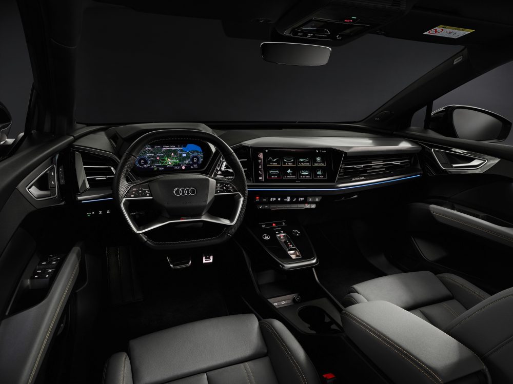Audi unveils the interior of the Q4 etron electric SUV with impressive