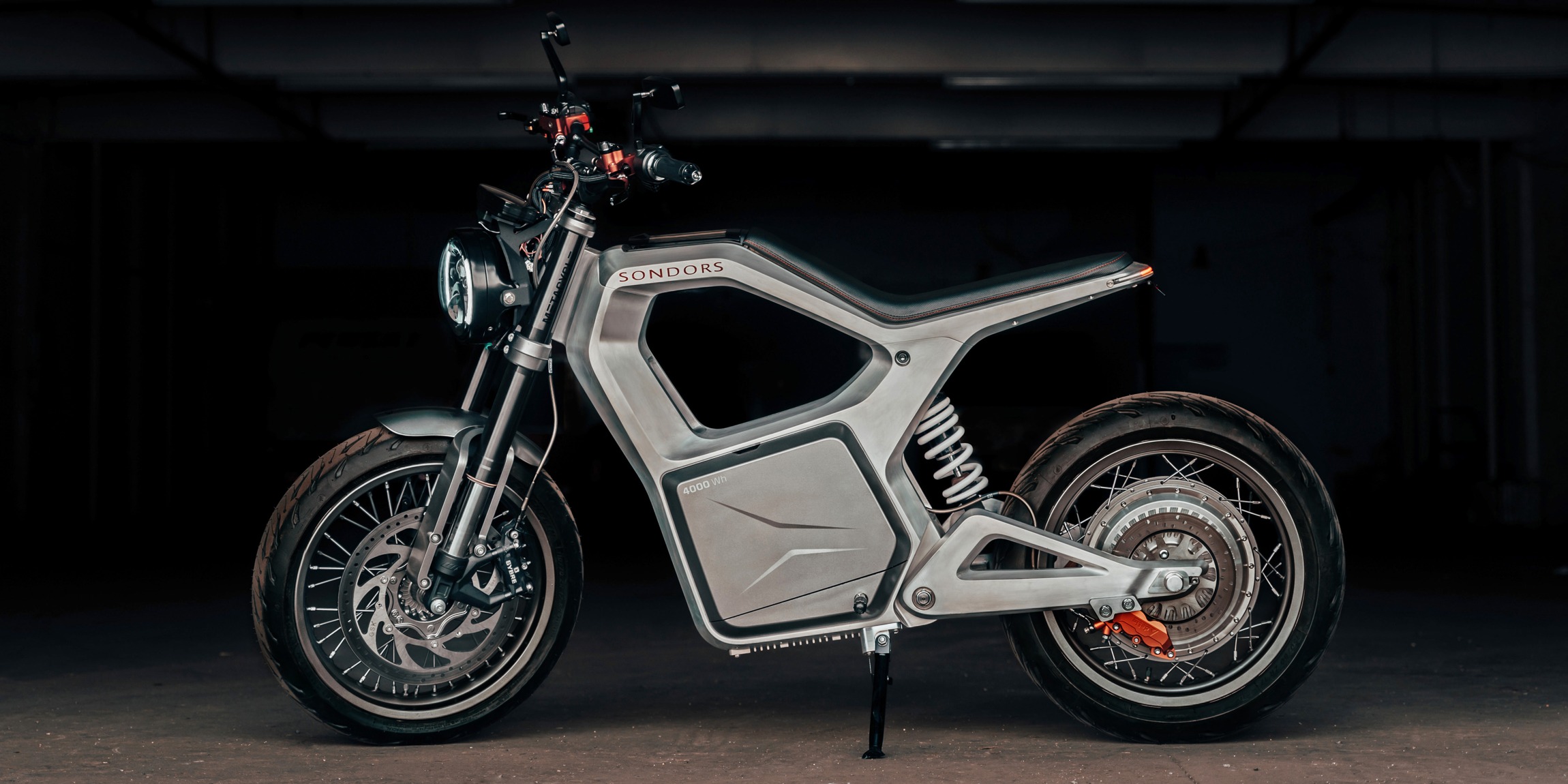 This single piece of aluminum forms an entire electric motorcycle frame