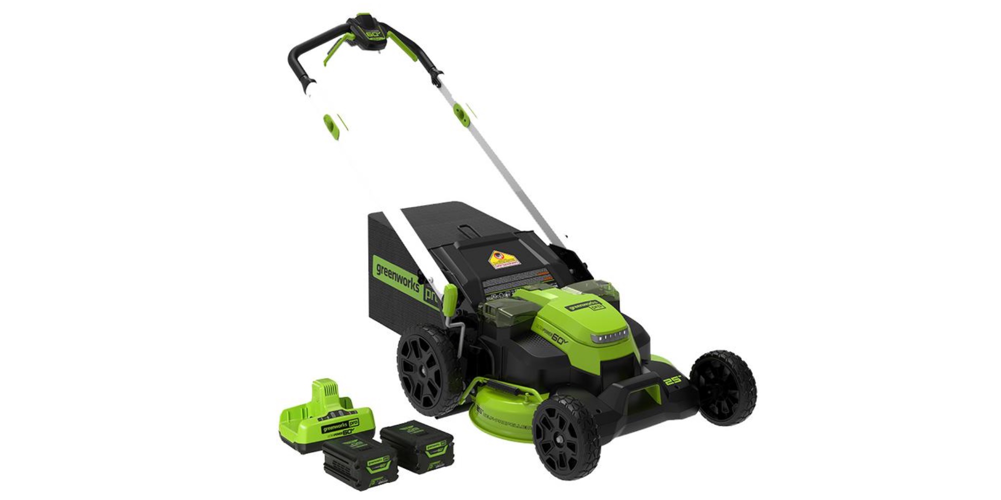 Green Deals Greenworks PRO 25 inch 60V Electric Lawn Mower now