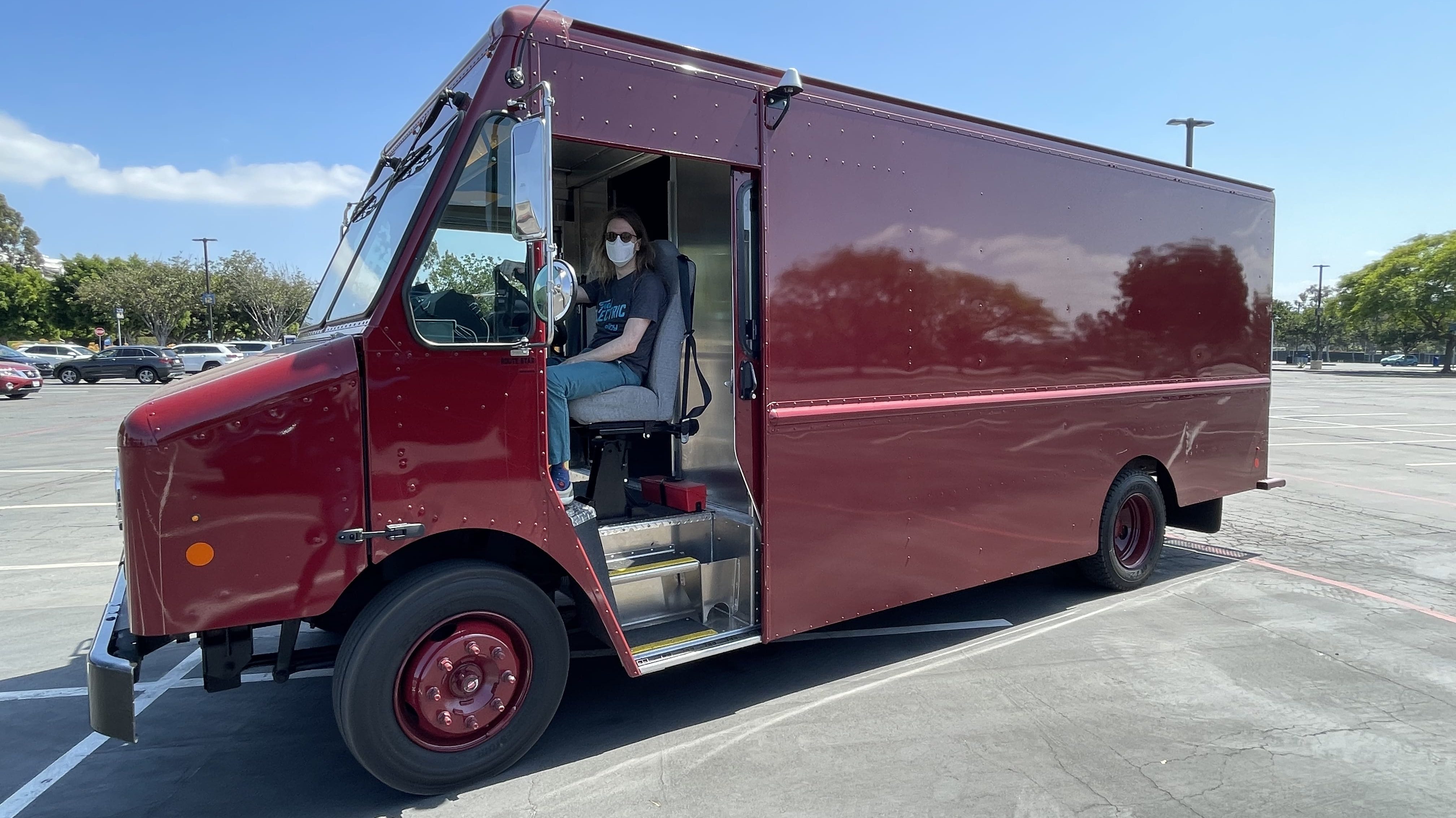 freightliner custom chassis mt50e electric delivery truck