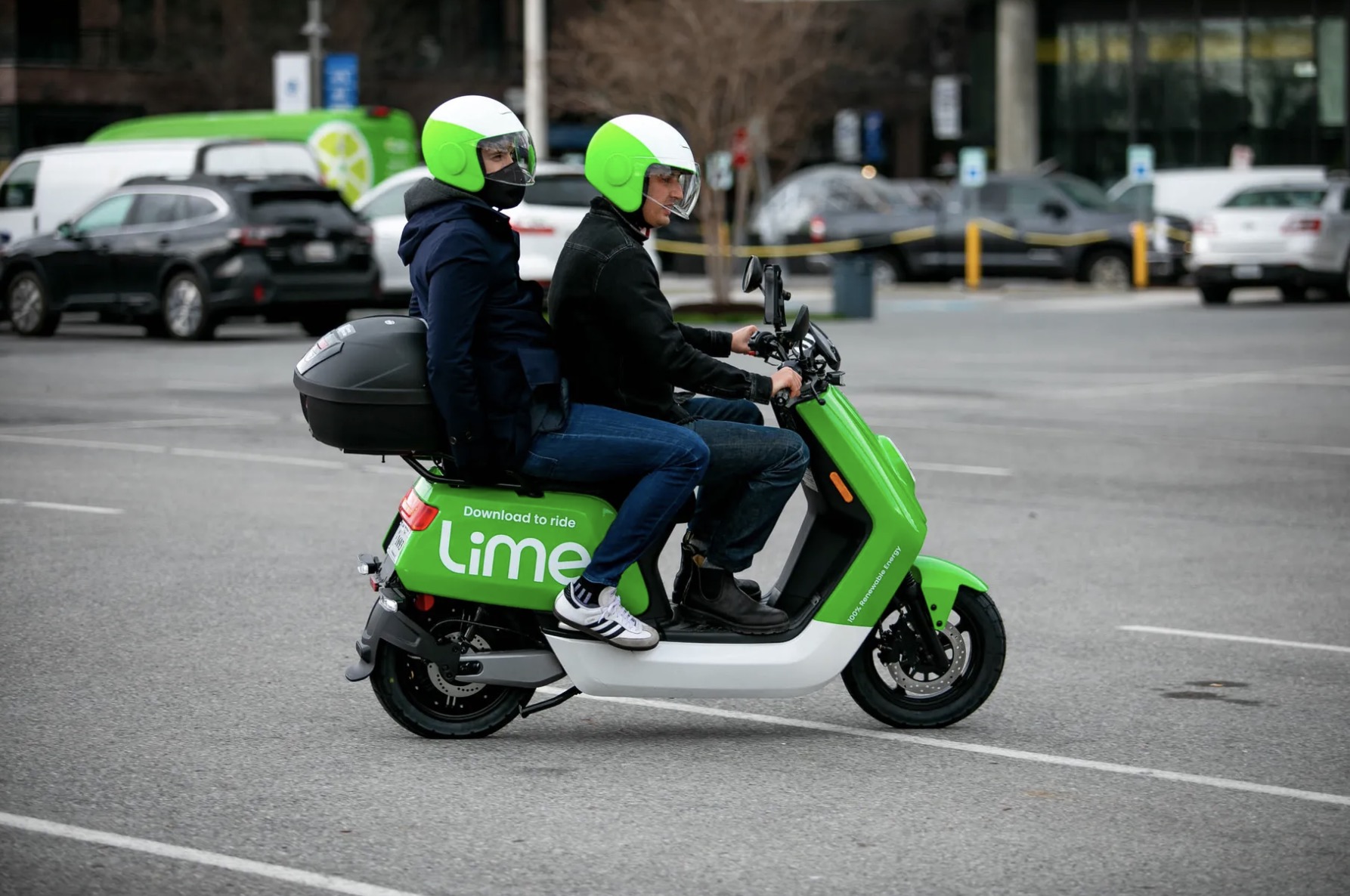 lime moped helmet