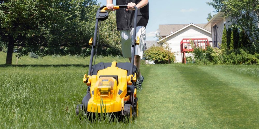 new electric lawn mower sale green deals