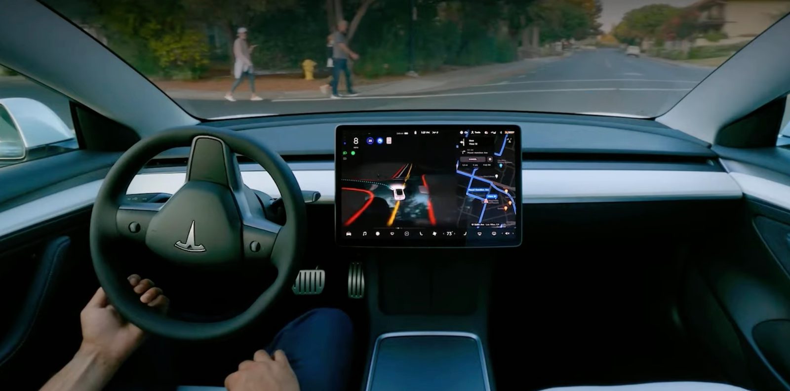 tesla new update self driving