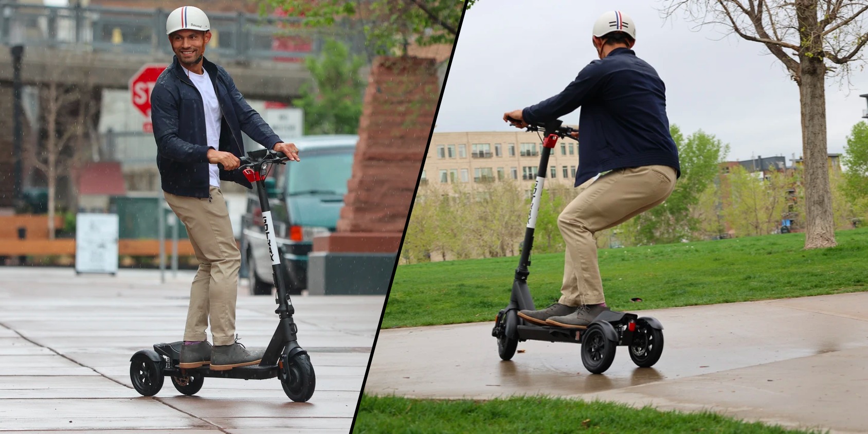 scooter with 3 wheels 2 at the front