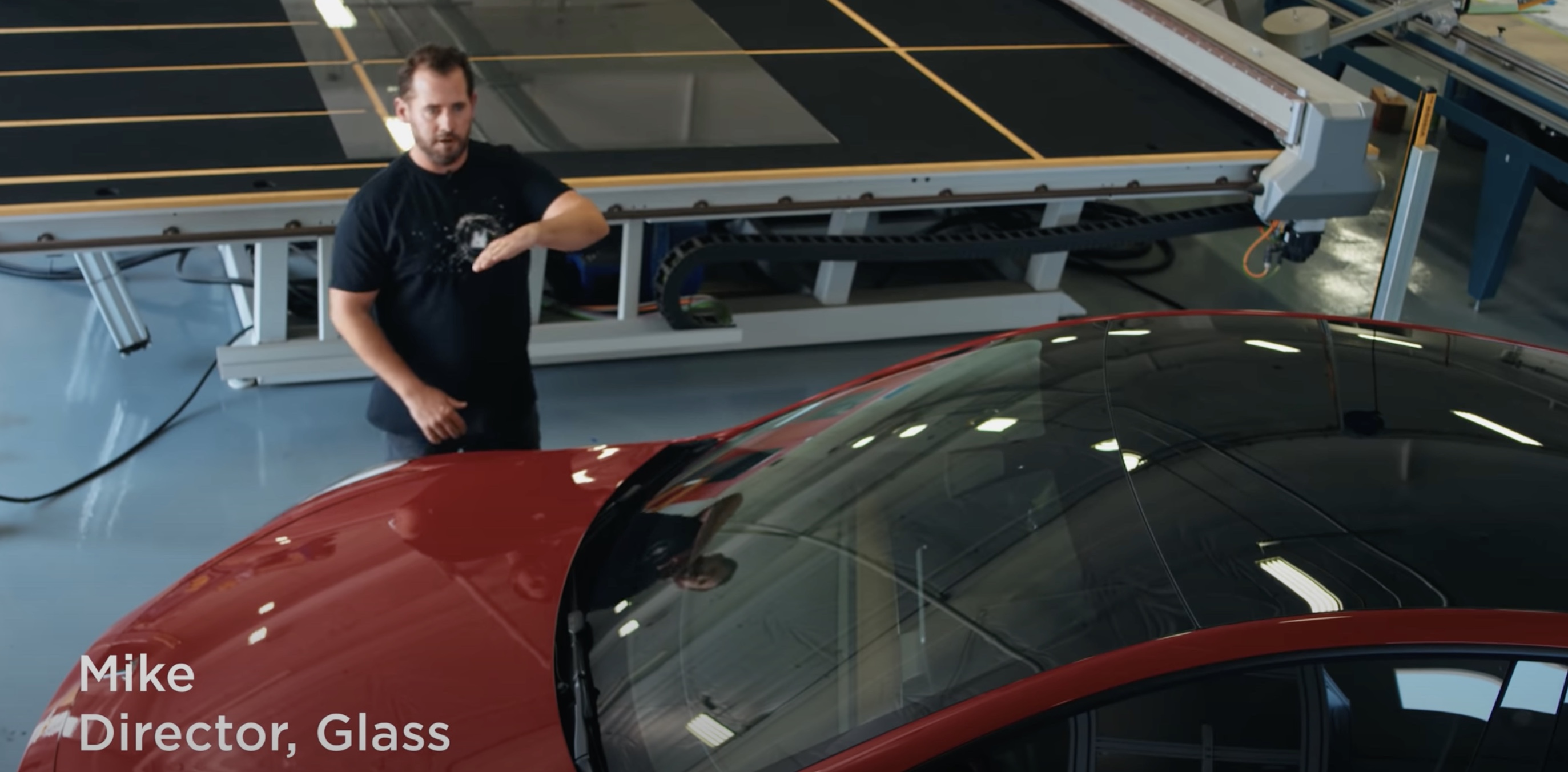 Tesla model deals 3 laminated glass