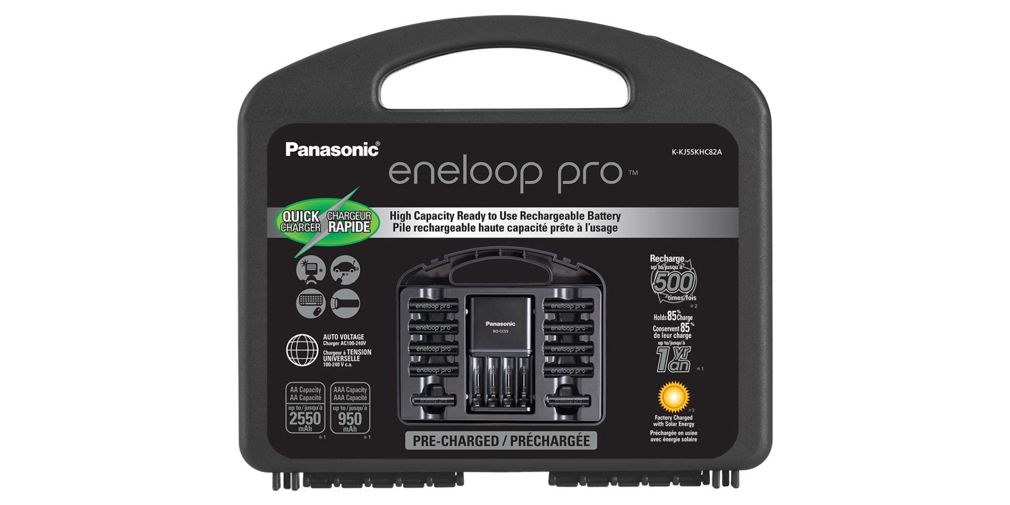 Panasonic eneloop pro rechargeable battery package on sale