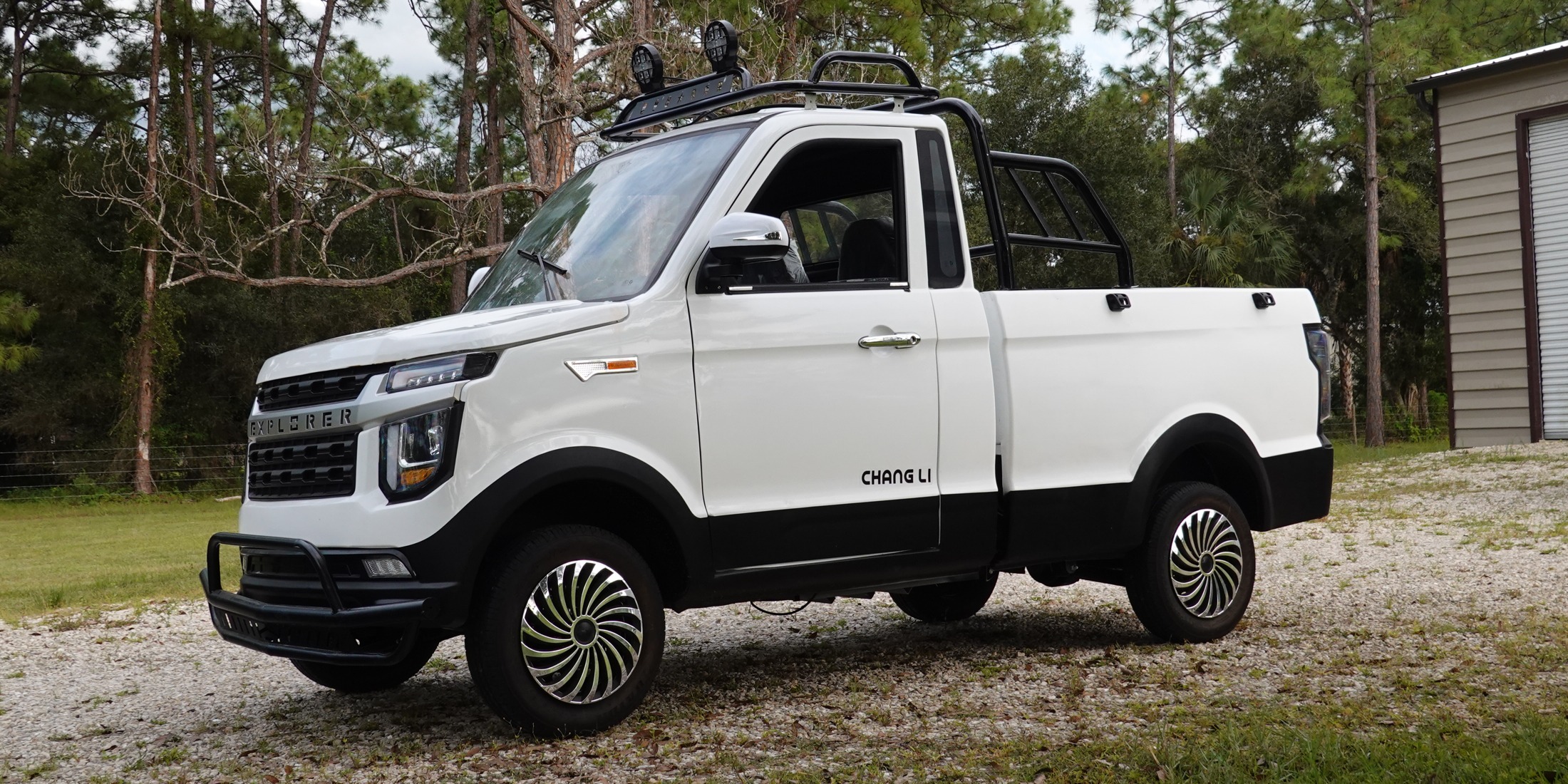 I actually bought a cheap electric pickup truck from Alibaba. Here's what  showed up