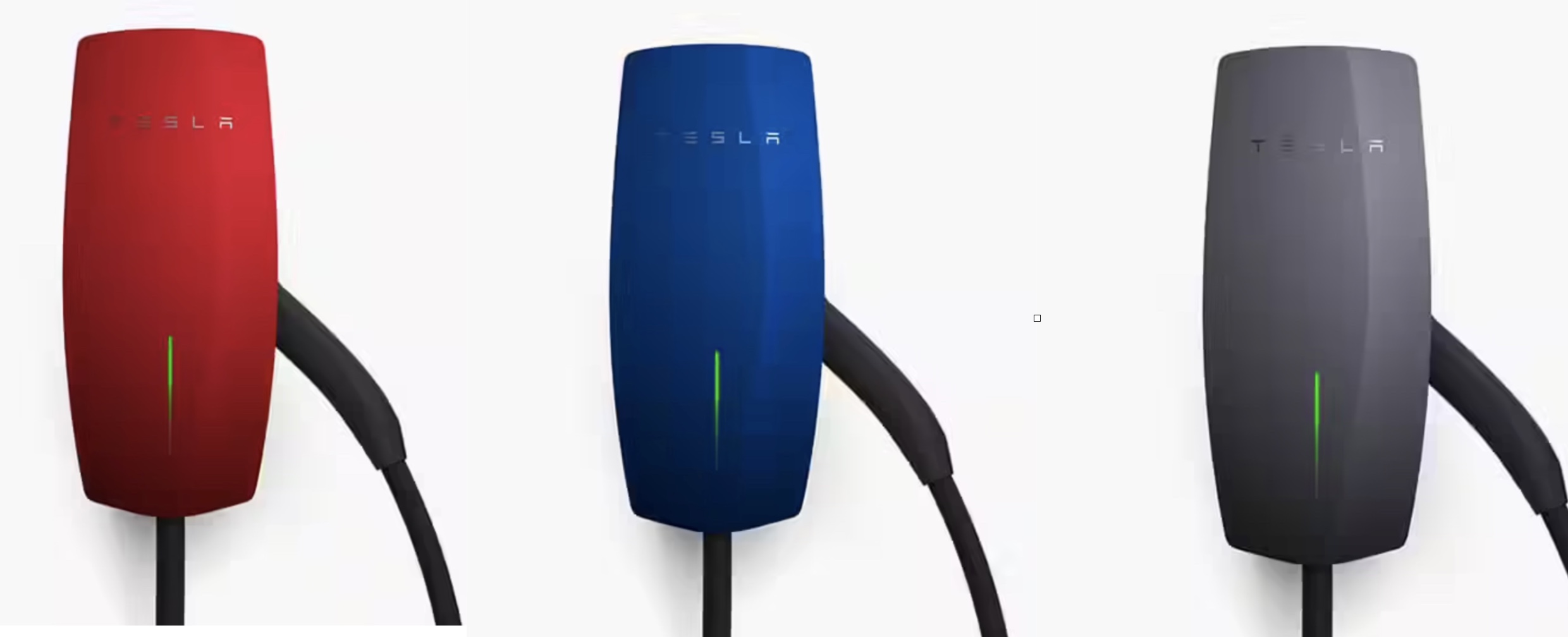 Tesla releases new charger faceplates that matches car colors