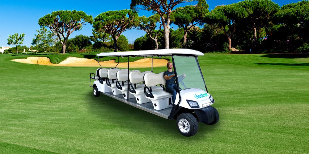 Amusement Park Electric Shuttles and Theme Park Golf Carts