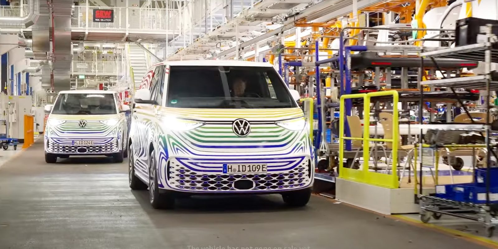 photo of ‘Look at me!’ Volkswagen struts its upcoming ID. Buzz leaving plant in Germany ahead of world premiere in March image