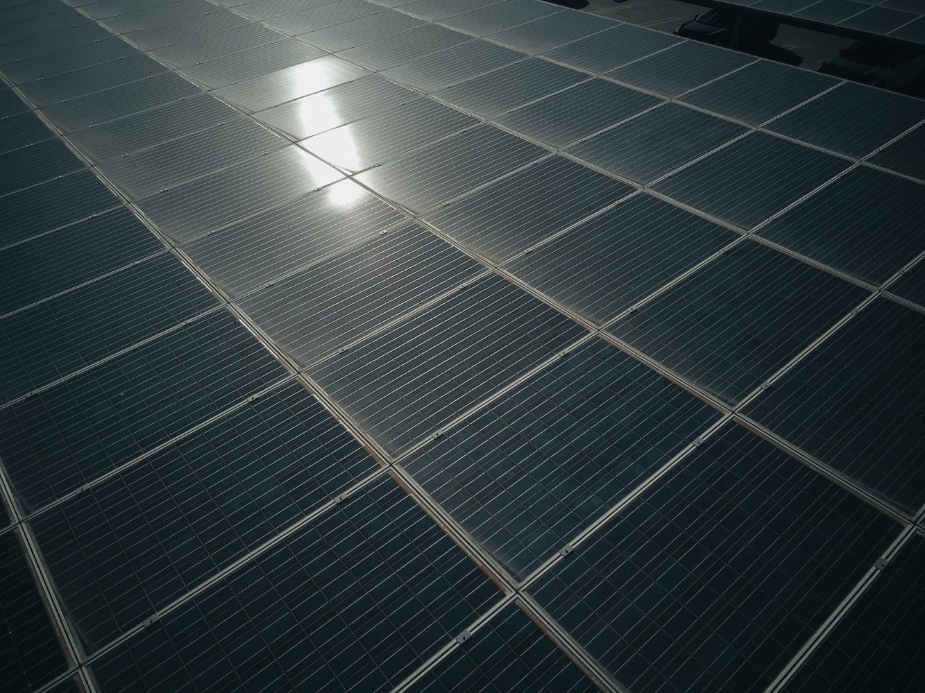 close up shot of solar panels
