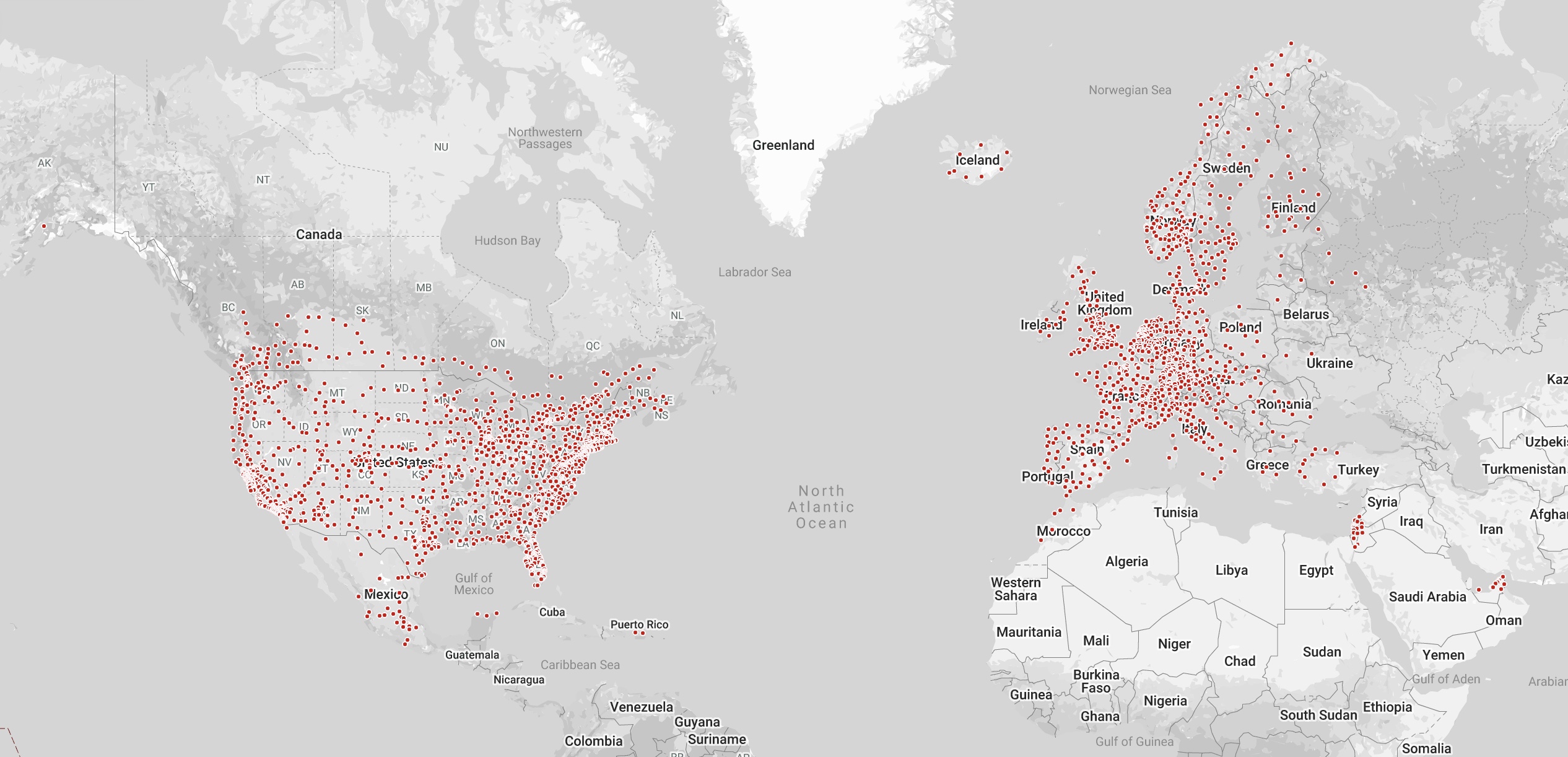 Tesla updates Supercharger map with many new stations and