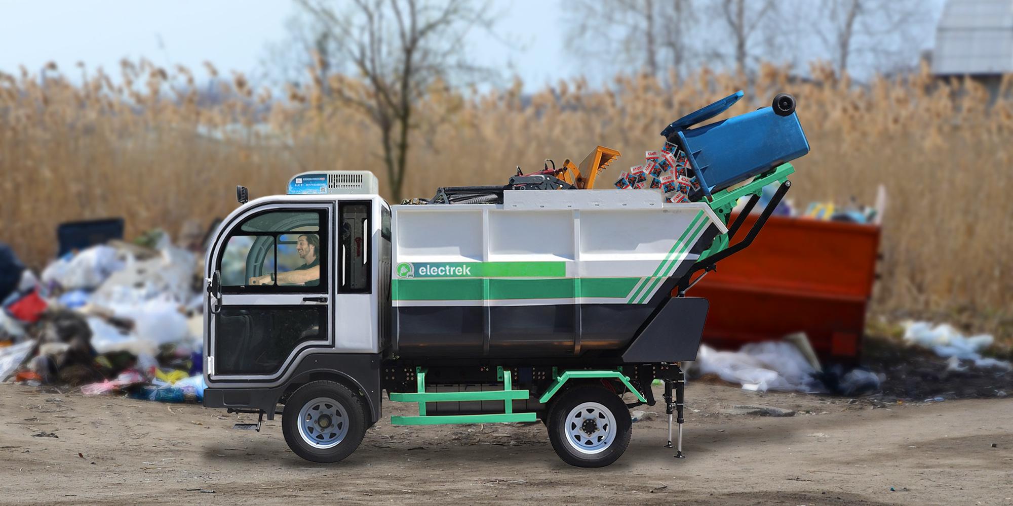 Toy garbage cheap truck with grabber