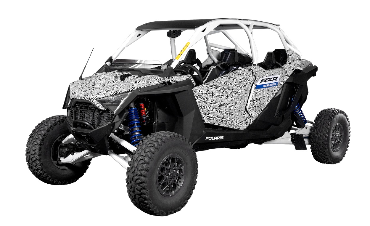 Polaris shows off 'test vehicles' for electric ATVs, snowmobiles, and RZR