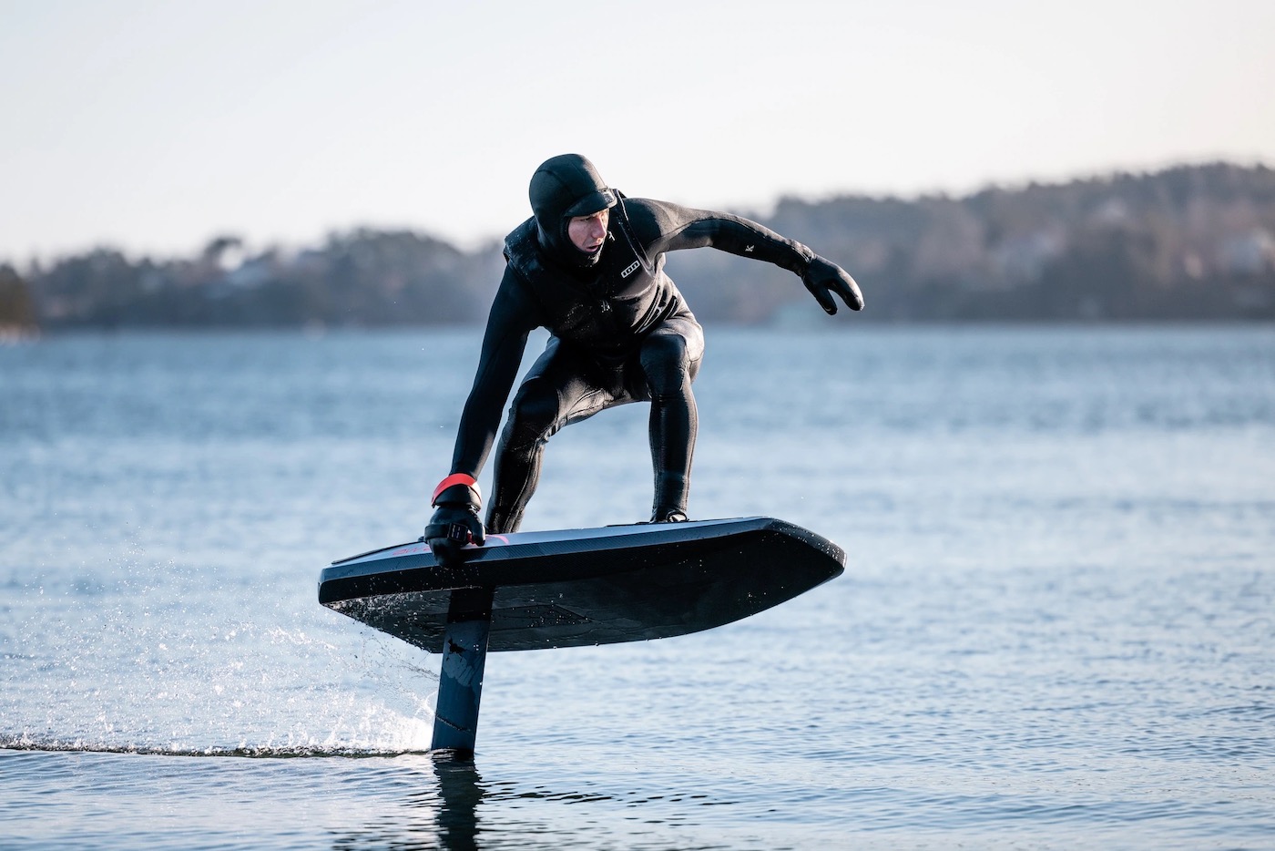 surfboard with underwater wing