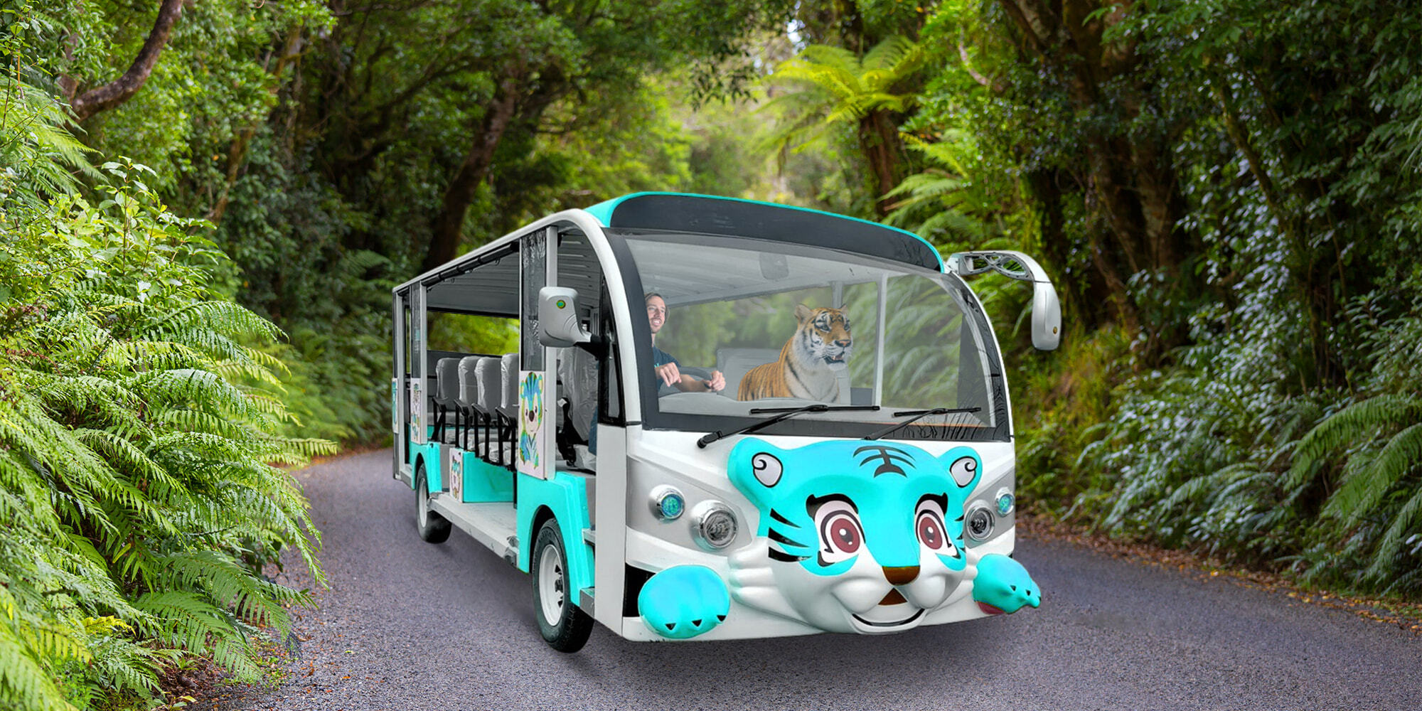 Carton Electric Sightseeing Vehicle Electric Shuttle Bus for Theme Park -  China Electric Sightseeing Vehicle, Electric Shuttle Bus