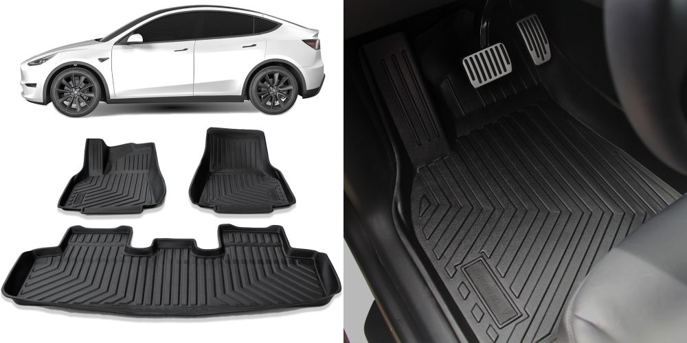 New Tesla Model Y Floor Mats by Tesloid provide the best 3D protection you  need | Electrek