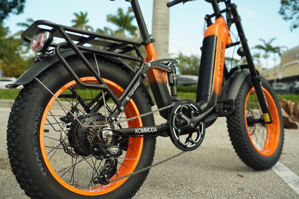 Cyrusher Kommoda Ebike. Step-through electric bike. 50 miles