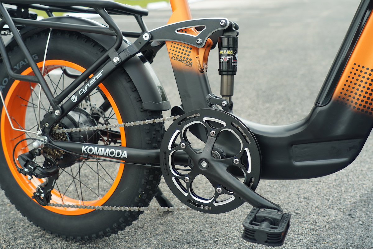 Cyrusher Kommoda Ebike. Step-through electric bike. 50 miles