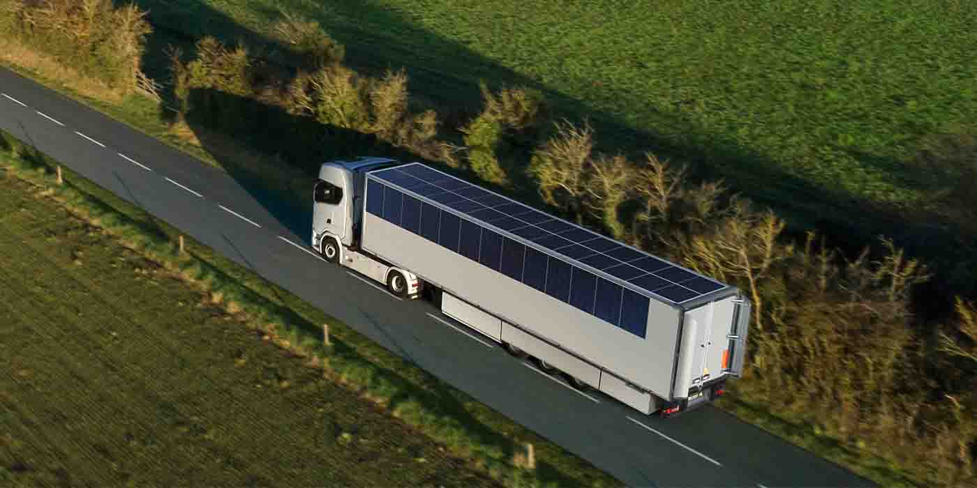 solar refrigerated trailer