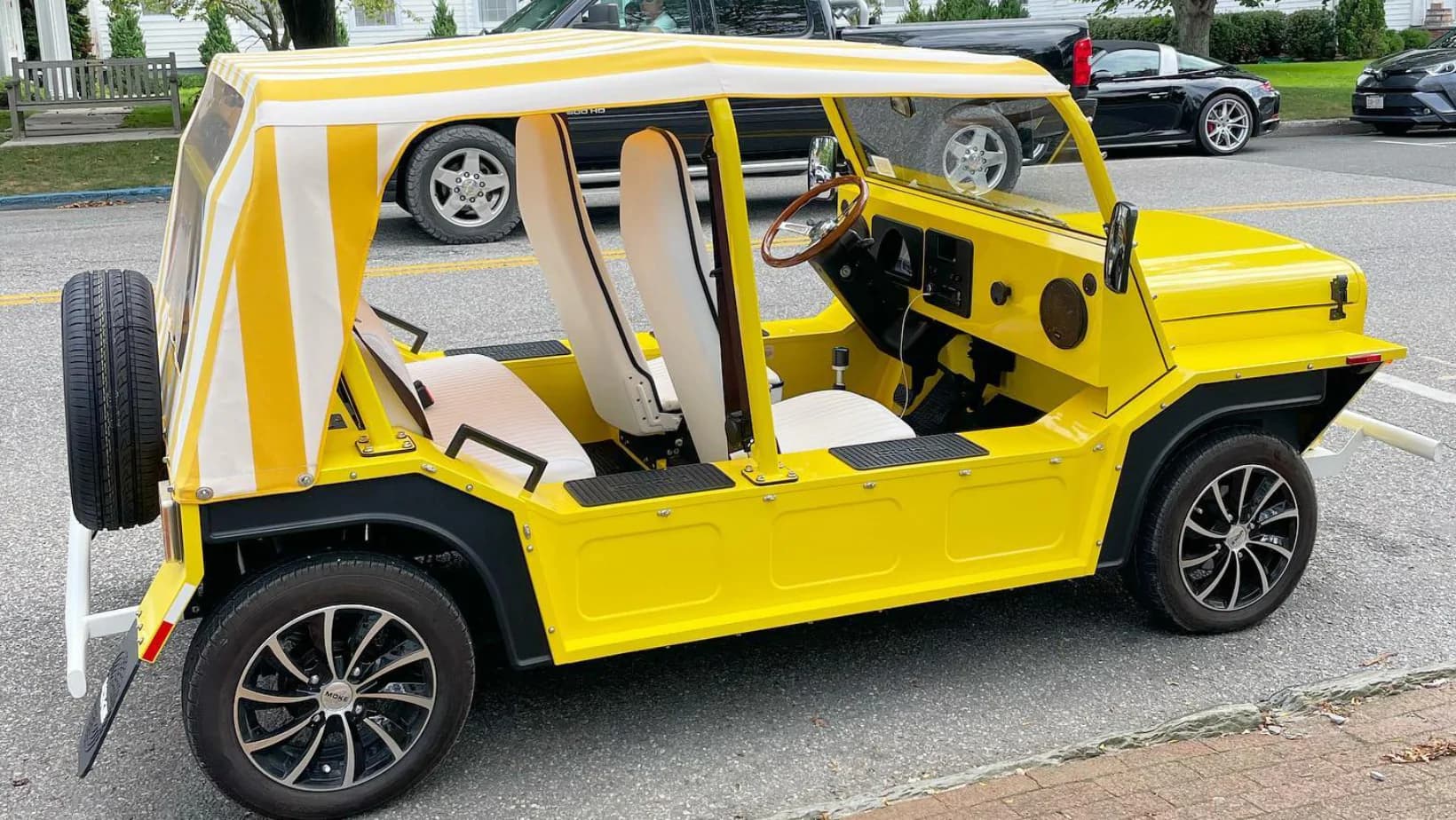 Moke America s street legal open top mini electric cars want to