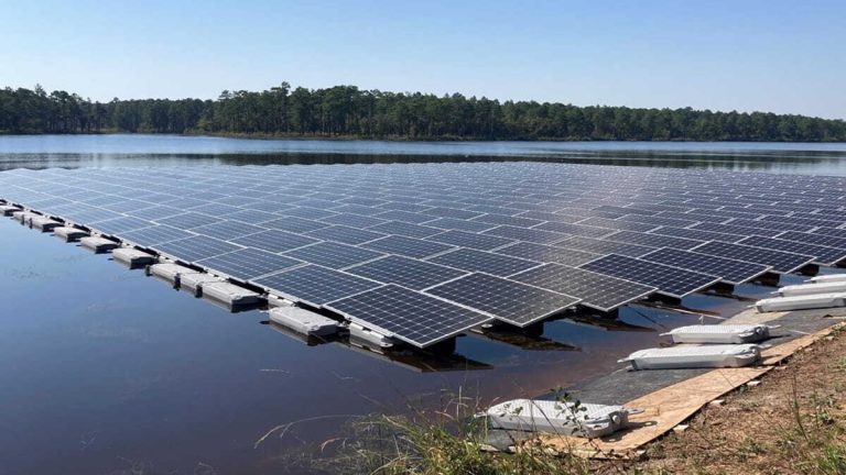 US Army floating solar