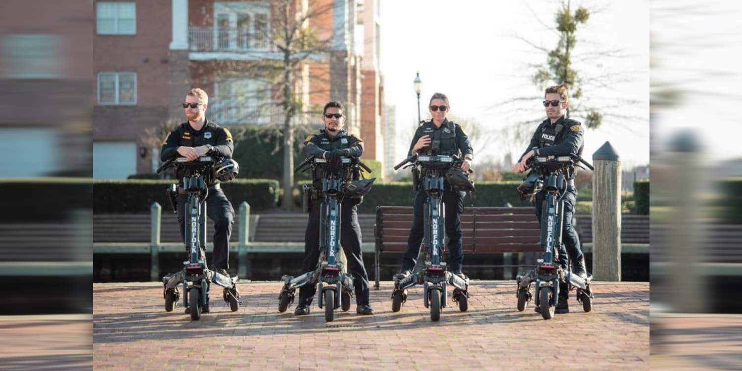 Electric store police trike