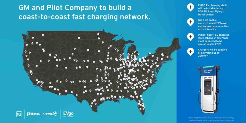 GM charging network