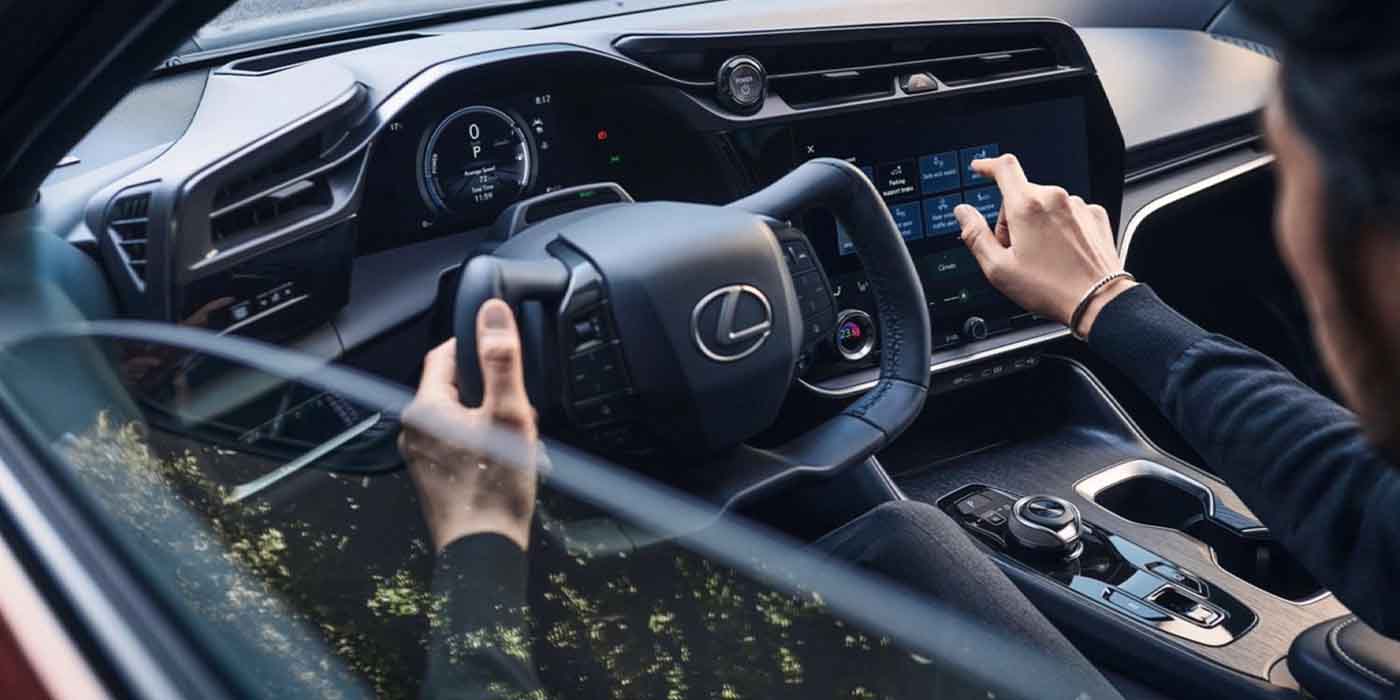 Check out the yoke steerbywire on the Lexus RZ 450e Techno Blender