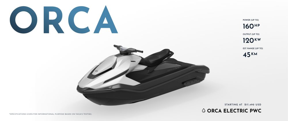 Taiga Orca electric Jet Ski debuts in Australia at 2022 Sydney