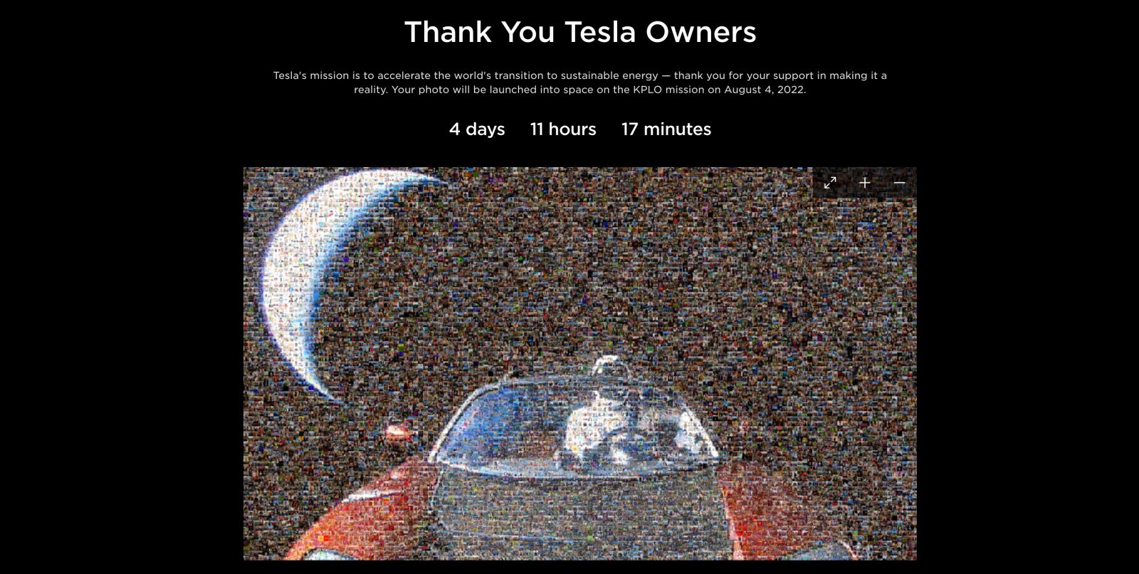 Tesla Customer referral program space picture
