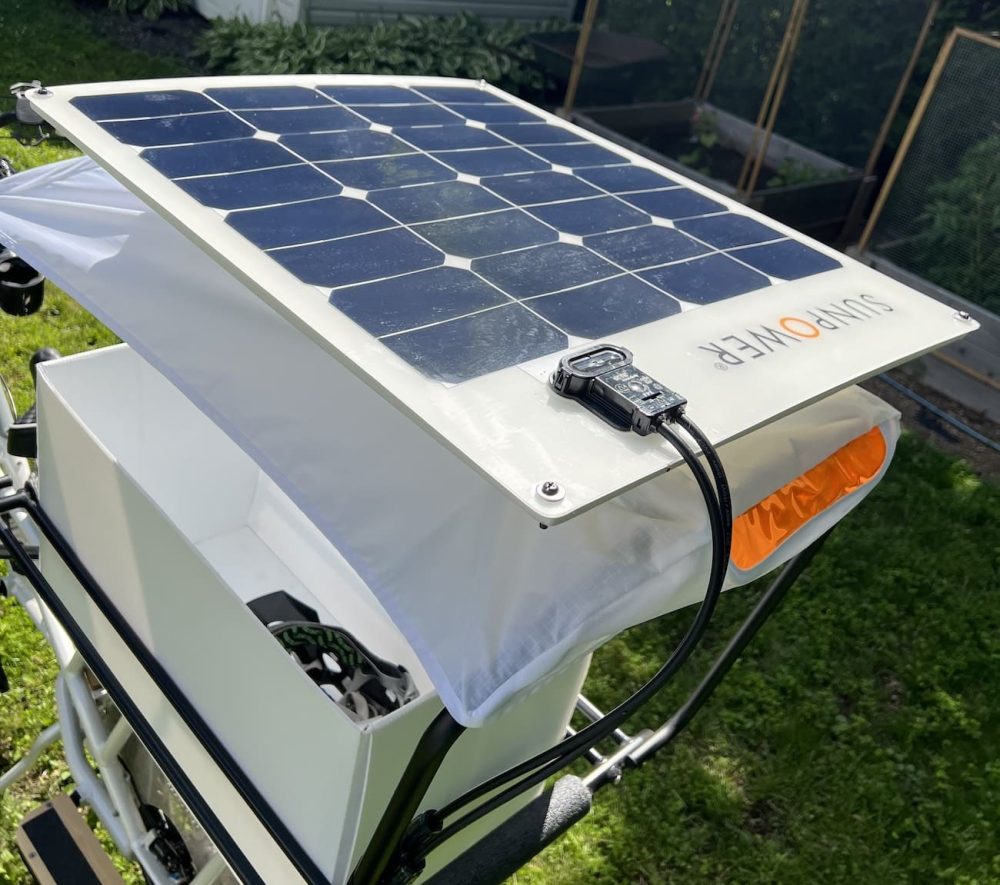 solar powered electrical  bike