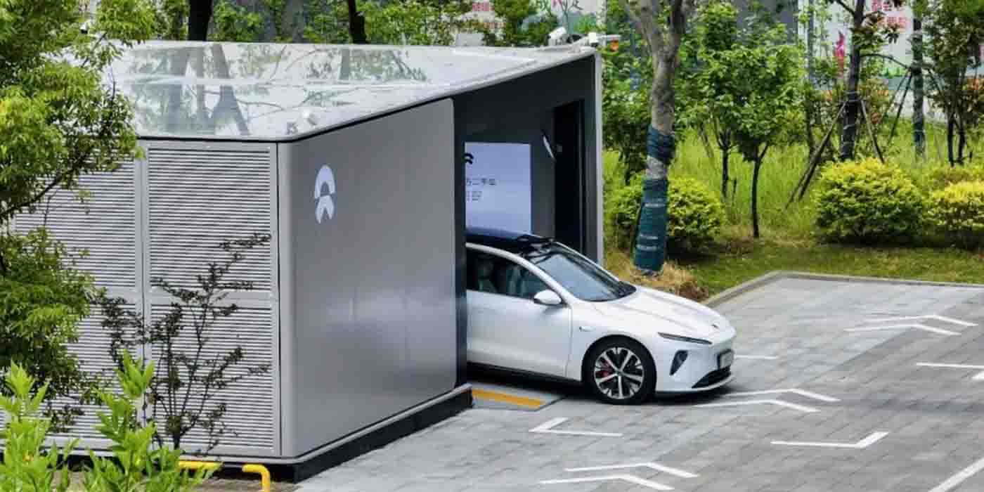 photo of NIO boosting its EV battery lease business with swap station expansion across Europe image
