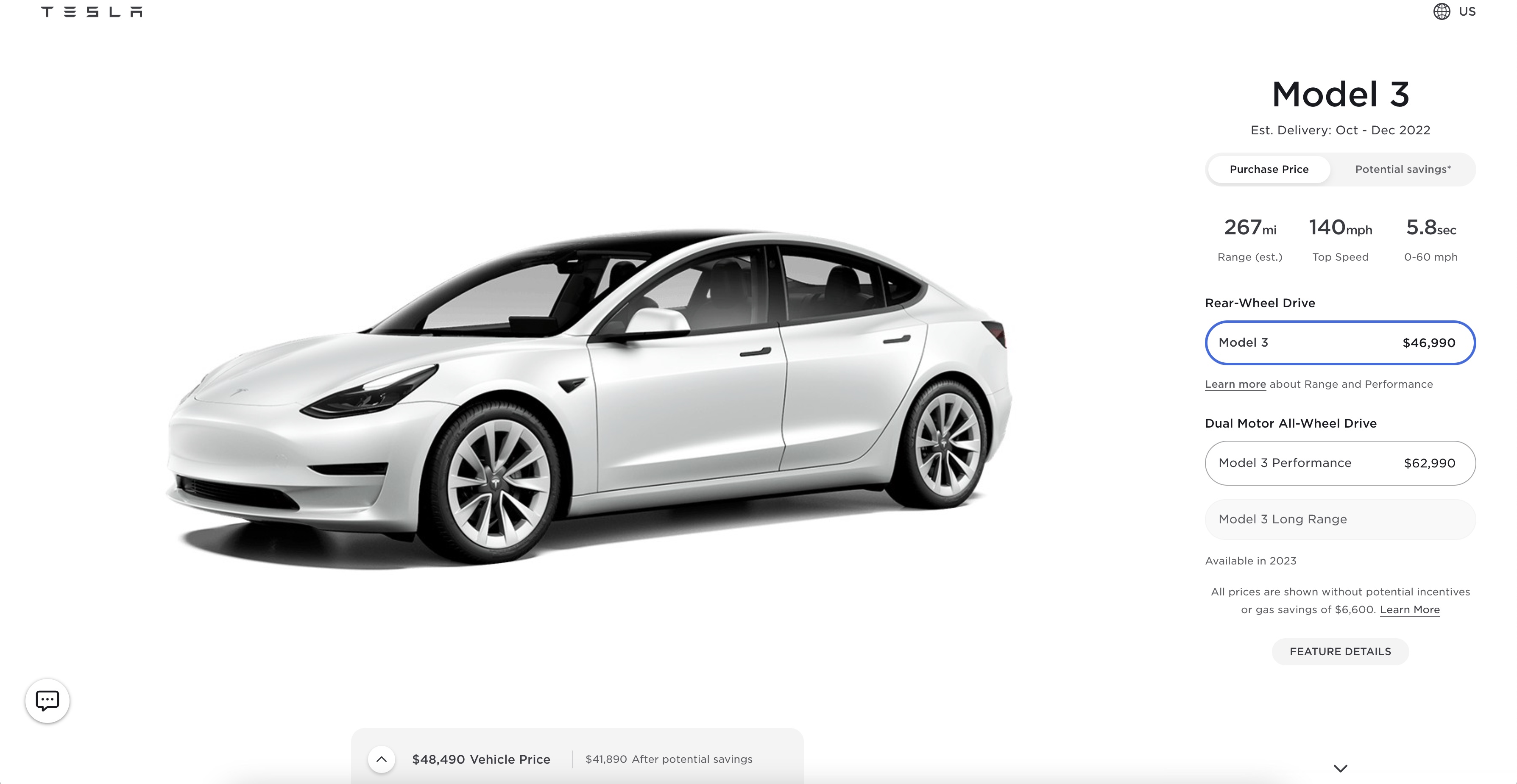 Tesla stops taking Model 3 Long Range orders as backlog extends to 2023