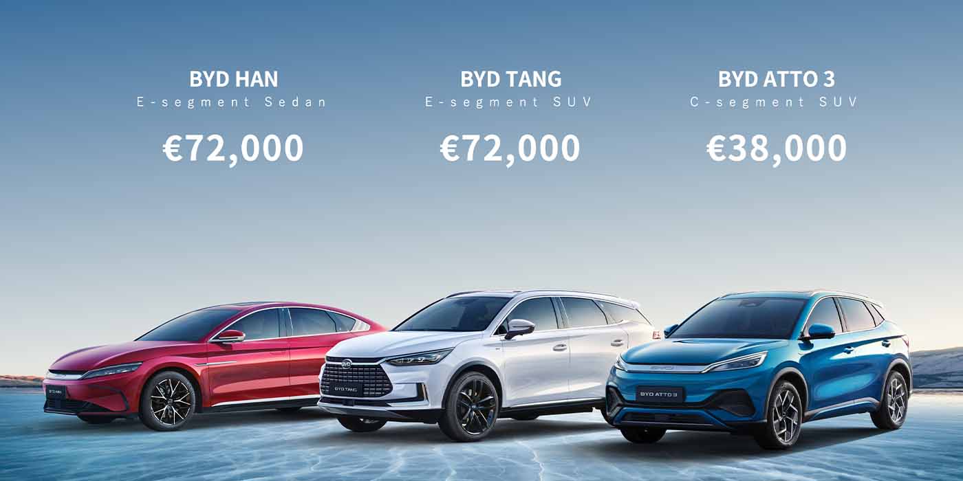 BYD Presale Pricing For EVs In Europe Starts Below 40k Euros