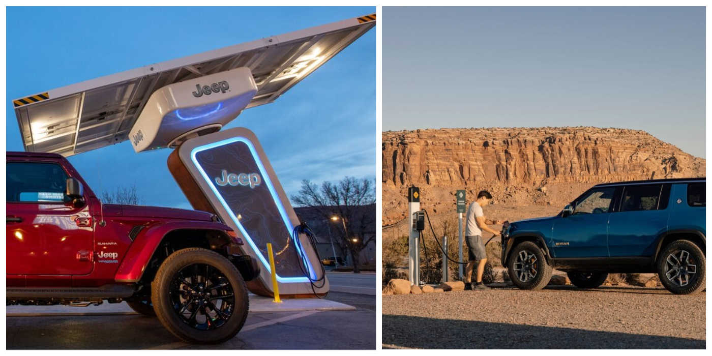 How Jeep's off-road EV chargers compare to Rivian's Network