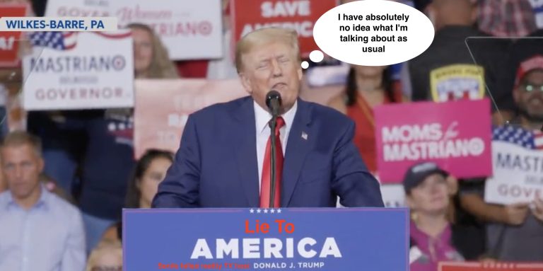 trump telling lies about electric cars again nonsense EV