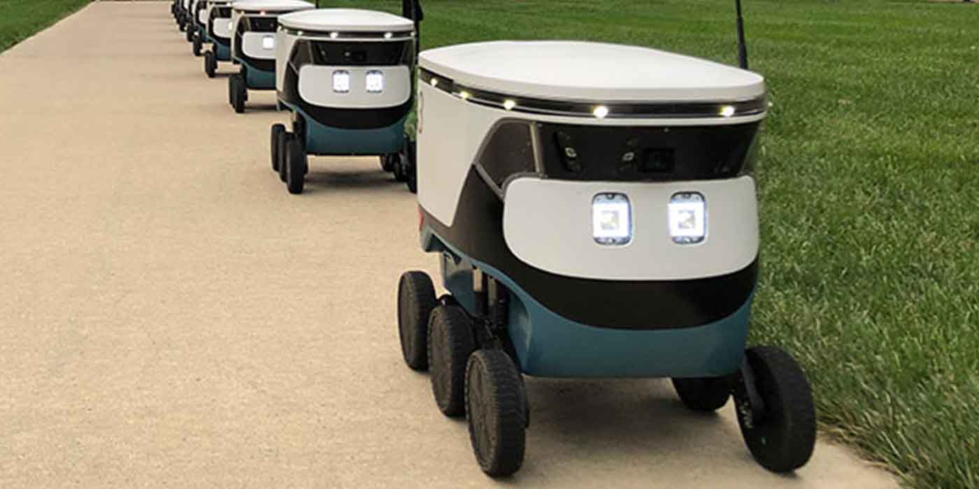 Autonomous hot sale delivery robot