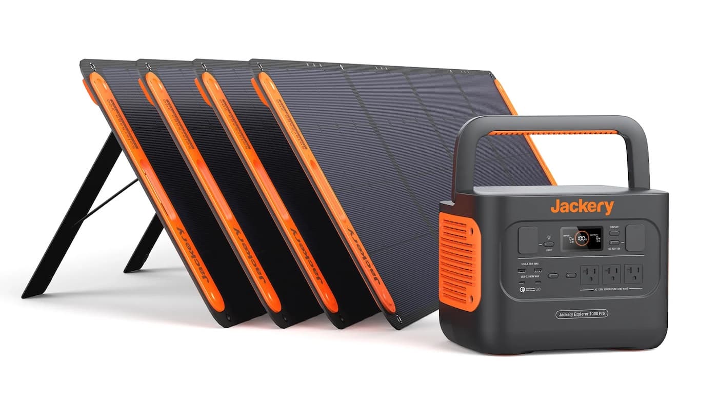 Jackery Solar Generator 1000 Pro charges from the sun in 1.8 hours