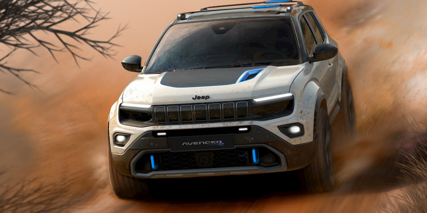 Jeep's fully electric Avenger Concept is built for off-roaders