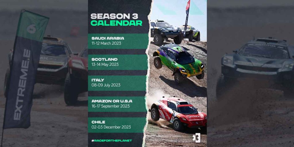 Extreme E race calendar