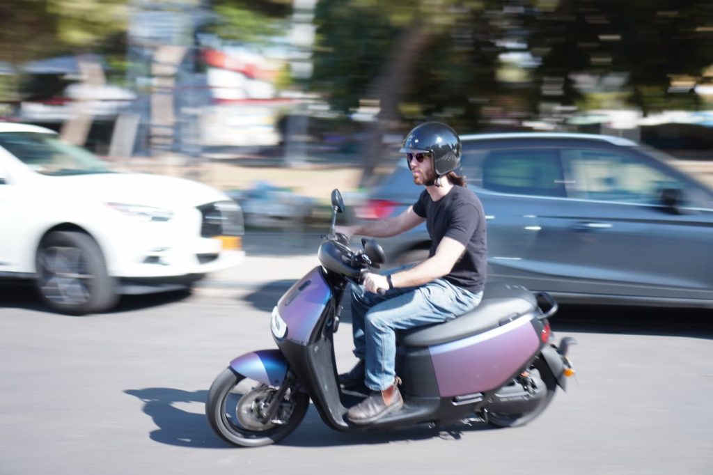 Gogoro scooter battery swapping