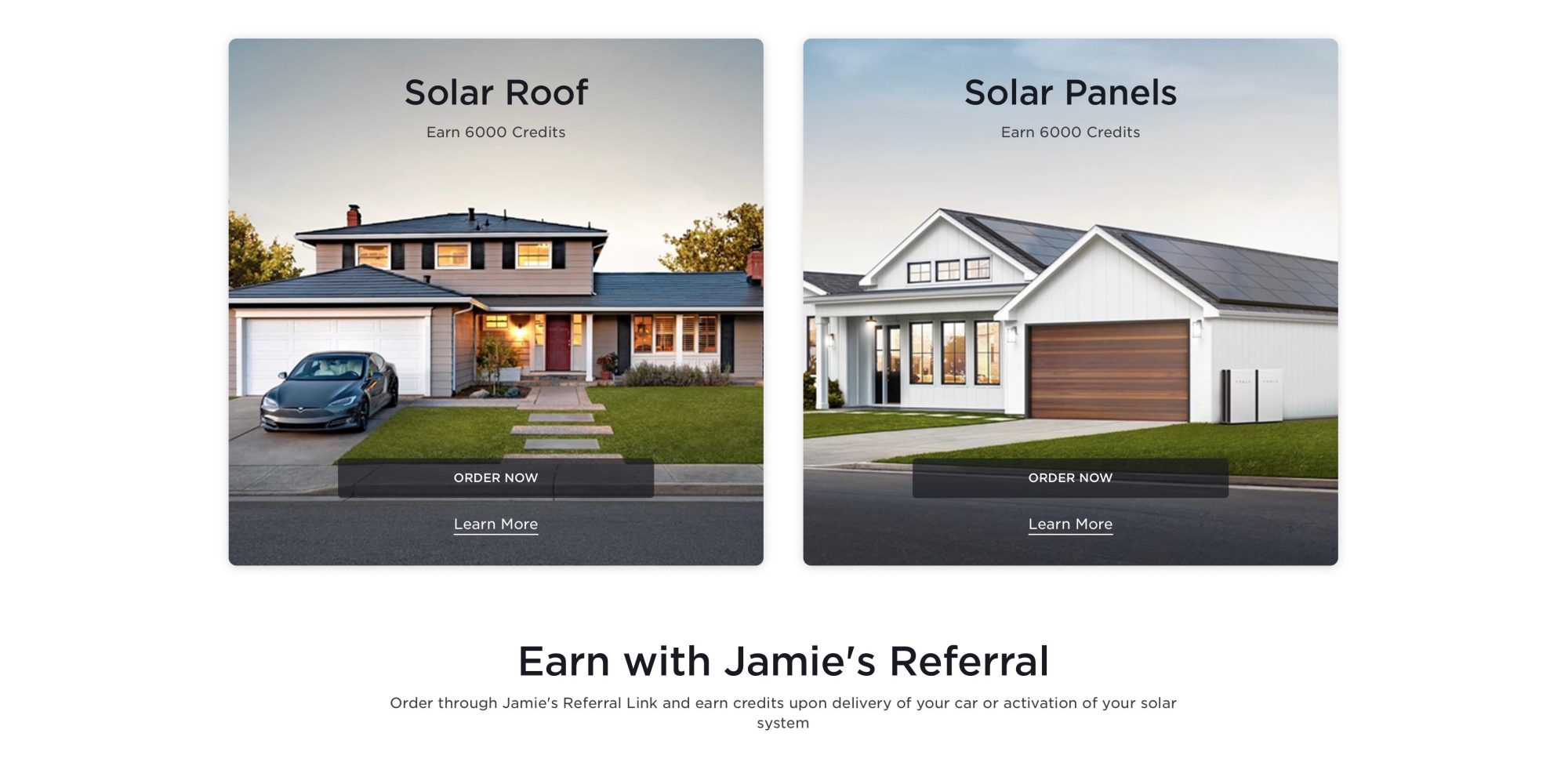 Tesla solar outlet referral